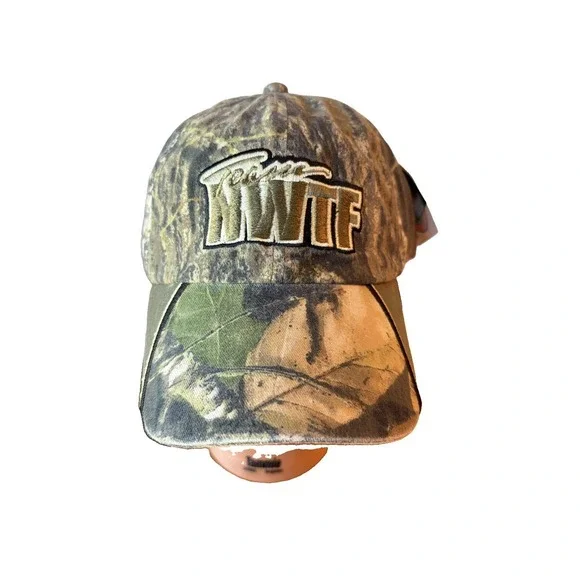 VTG 00s NWTF Camo Snapback Hat Mossy Oak Camo Wild Turkey Federation New W/ Tags