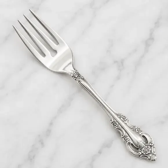 4 x Oneida SILVER ARTISTRY Salad Forks Silverplate Silverware Flatware Rococo