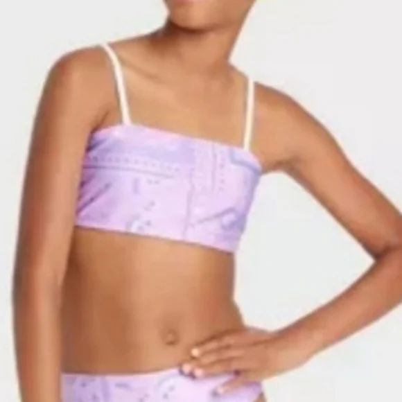 ❤️10/$13 New girls bandana print swim top