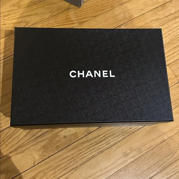 CHANEL Black Box with White Logo