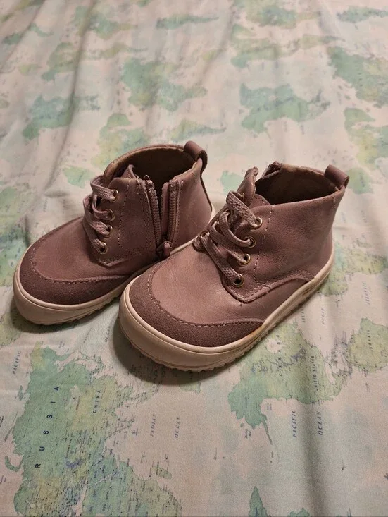 Baby Size 5 Orchid High Tops Leather