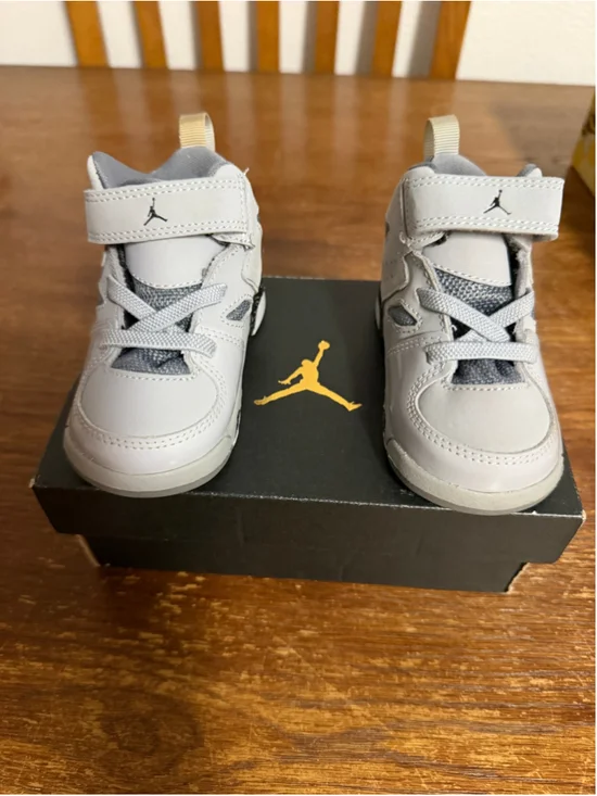 Nike Air Jordan FLTCLB ’91 BT Wolf Grey Black Cool Grey Toddler Size 4C 555330-0