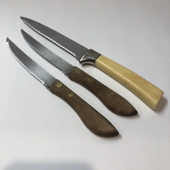 REGENT SHEFFIELD Stainless Steak Knives England (Set of 3) 5.75