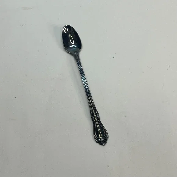 Oneida Stainless Steel Espresso Spoon‎ Ornate Scroll Handle Demitasse 5.5 Inch