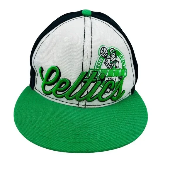 New Era Boston Celtics Spellout Script Hardwood Classic Snapback Cap Hat