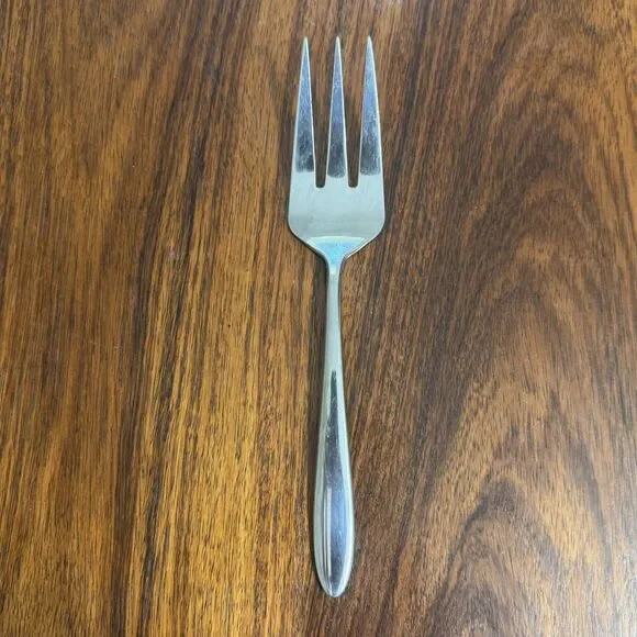 Oneida Mooncrest Solid Cold Meat Serving Fork MCM Stainless Steel