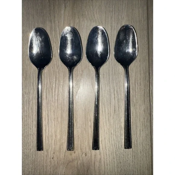 4‎ PCs Oneida SAVORY Stainless 18/10 Teaspoons Silverware Flatware