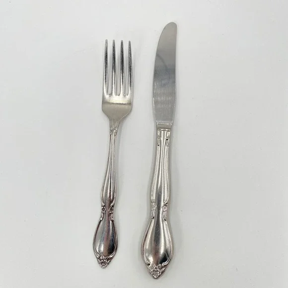 Oneida Community Stainless Chateau Youth‎ Dinner Fork Knife Silverware Utensil