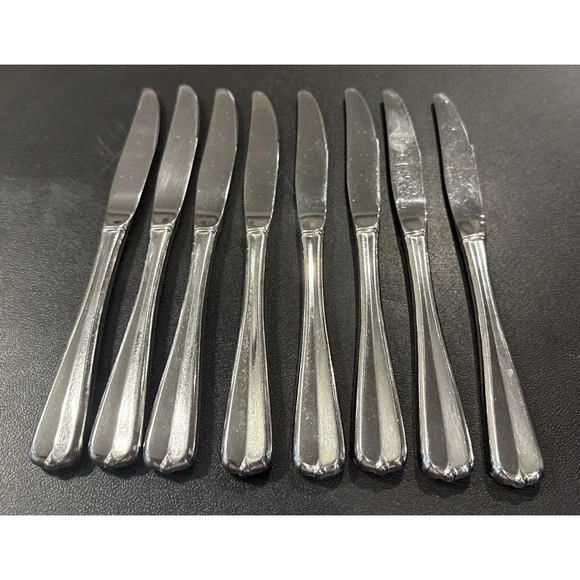 Oneida Gala Impulse Dinner Knife Knives Stainless Flatware Silverware Set Of 8