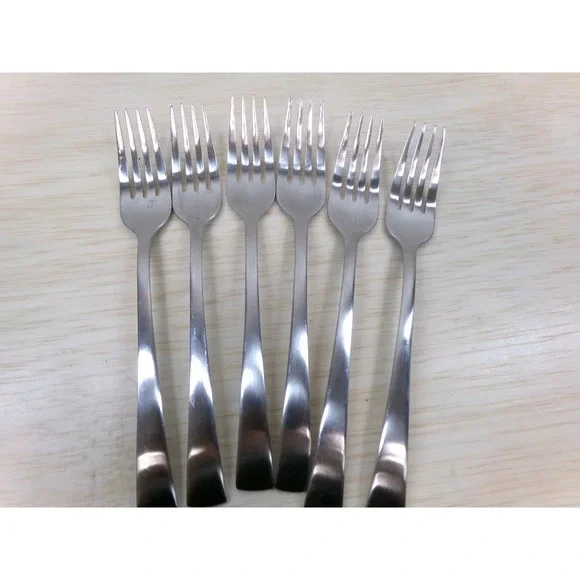 Zwilling J A Henckels Bellasera 18/10 Stainless Dinner Forks Satin Lot of 6