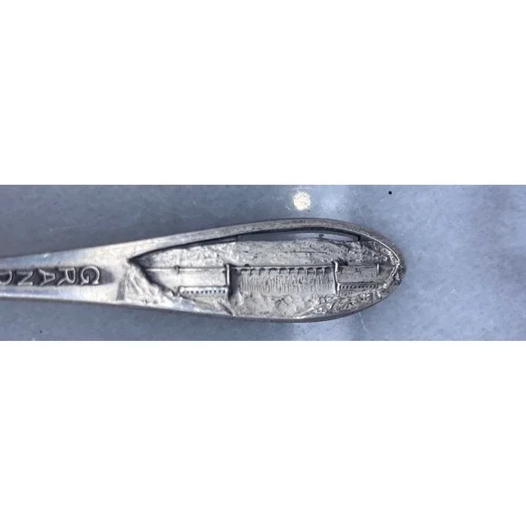 Grand Coulee Dam Souvenir Spoon Joseph Mayer Sterling Silver Washington State 4