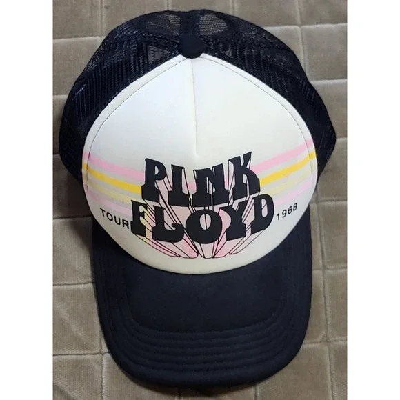 Pink Floyd 1968 Tour Trucker Hat – Official Licensed Snapback Cap Nice! J