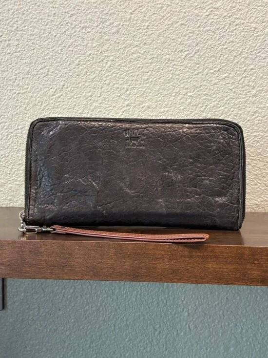Will Leather Goods Zip Around Clutch and Bill Fold