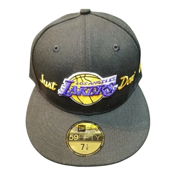 Sz 7 1/8 lakers fitted cap black