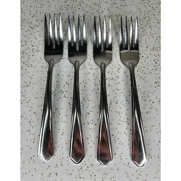 Walco Stainless Steel Flatware Dinner Forks Unknown Pattern Set of 4
