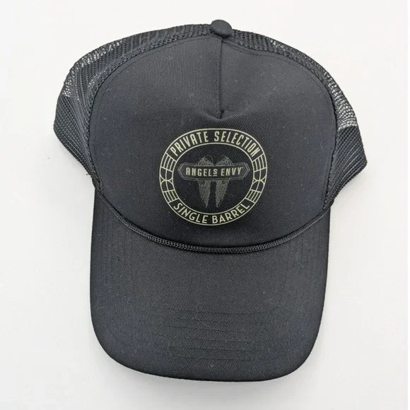 Angel's Envy Bourbon Whiskey Distillery Private‎ Selection Hat Cap Black RARE