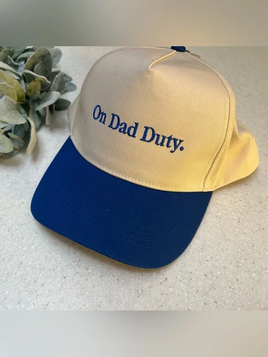 NWT On Dad Duty trucker hat one size