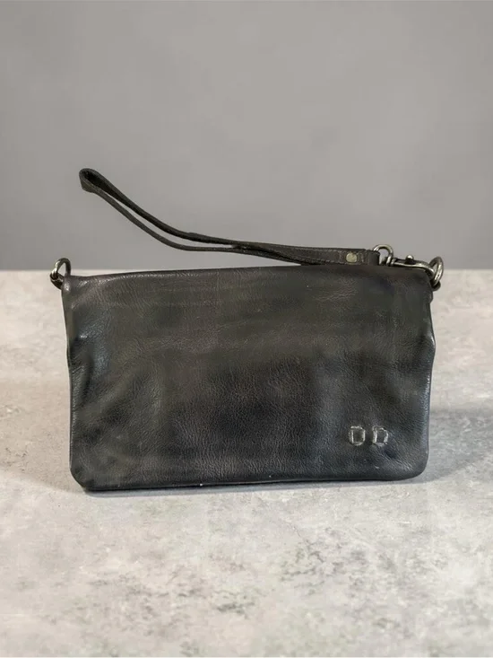 Bed Stu Black Leather Wristlet Clutch *READ*