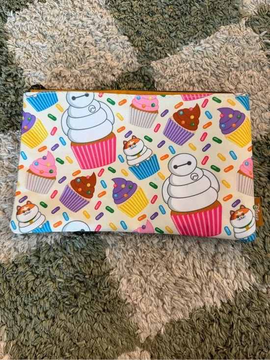 Loungefly Cute Cupcake Zip Pouch with Baymax Character