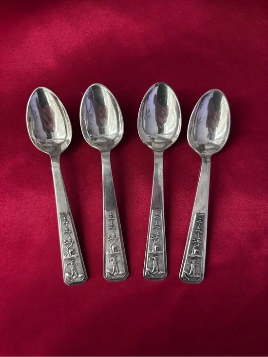 Vintage Silver Coffee Spoons - Set of 4