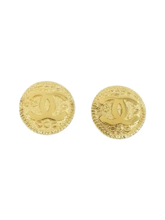 Chanel Vintage Earrings Gold