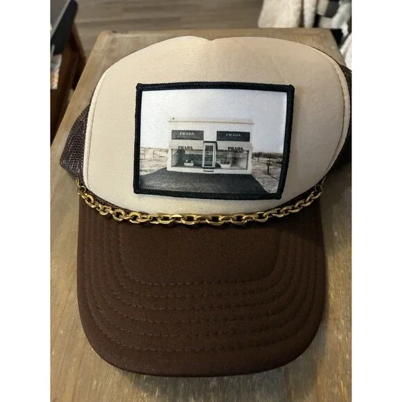 MARFA TX Hat Snapback Prada Store Front From MARFA Mom Hat Ball Cap