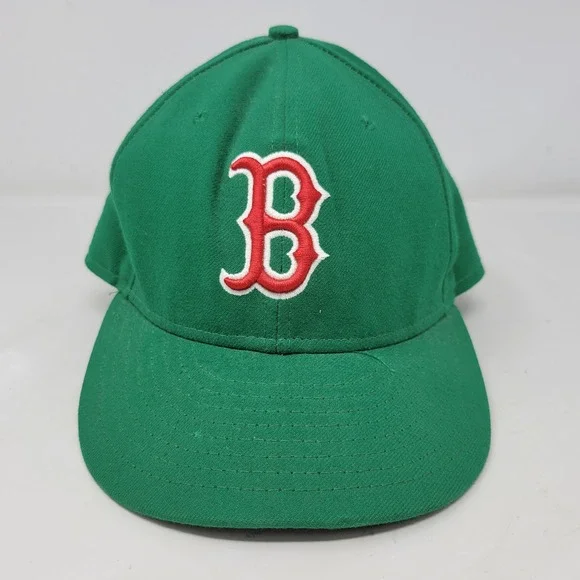 New Era 59FIFTY Boston Red Sox MLB On-Field Fitted Hat Green Size 7 1/2