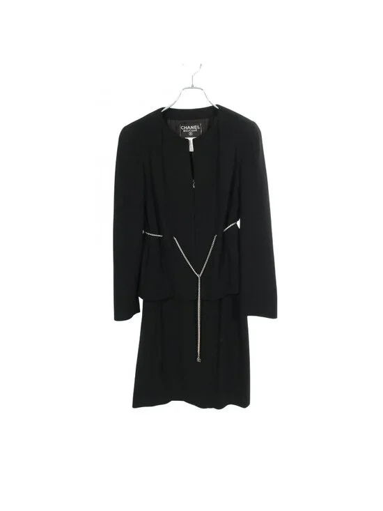 Chanel Set Chain with Belt Wool Set