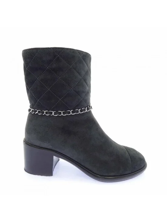 Chanel Boots Gray
