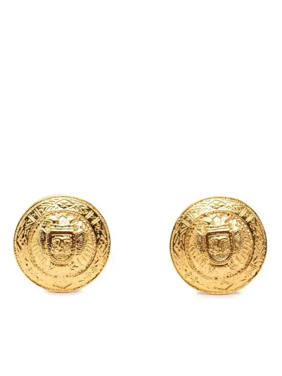Chanel Cc Logo Clip-On Earrings Metal #287694C71B