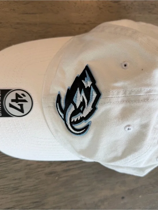 ’47 White Utah Mammoth Logo Hat