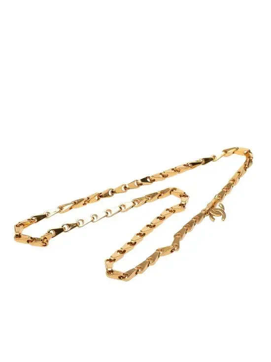 Chanel Cc Logo Pendant Necklace Metal #234109C11B