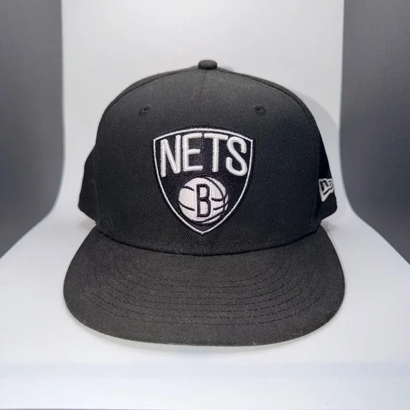 New Era Brooklyn Nets 9FIFTY Snapback Hat NBA Basketball Cap‎ OSFM Black