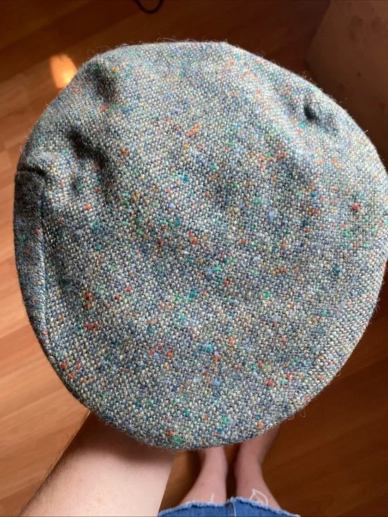 Hats of Ireland Men's Tweed Newsboy Cap in Multicolor Speckle size 7 1/4