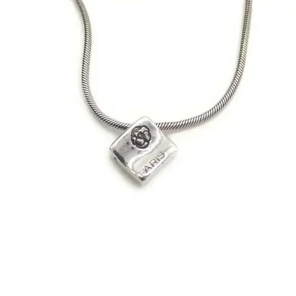 CHANEL Authentic Silver Necklace