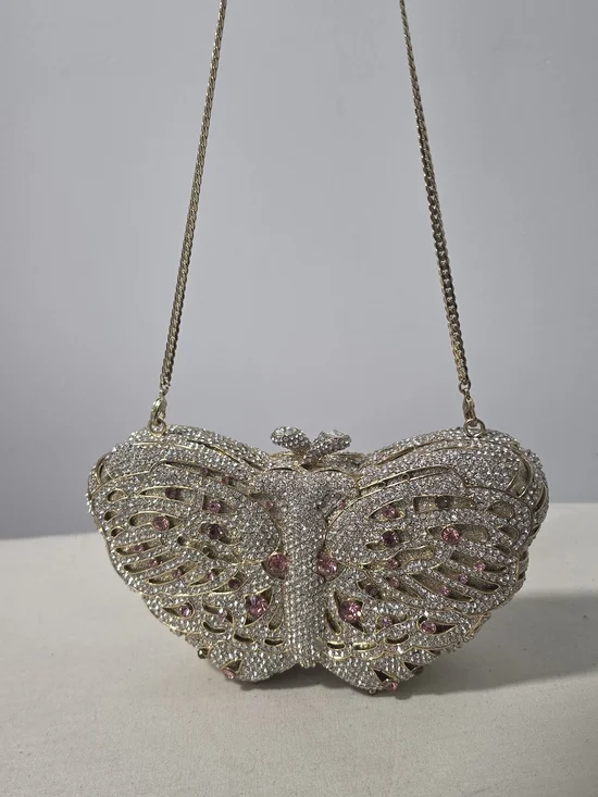 Butterfly Swaroski Crystal - Evening Clutch