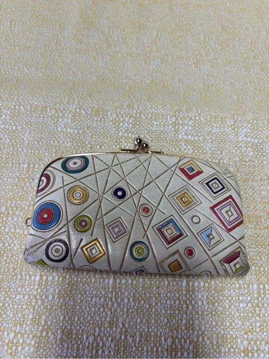 Skibur kabuki lipstick Cream Geometric Kiss-Lock Clutch. From Japan