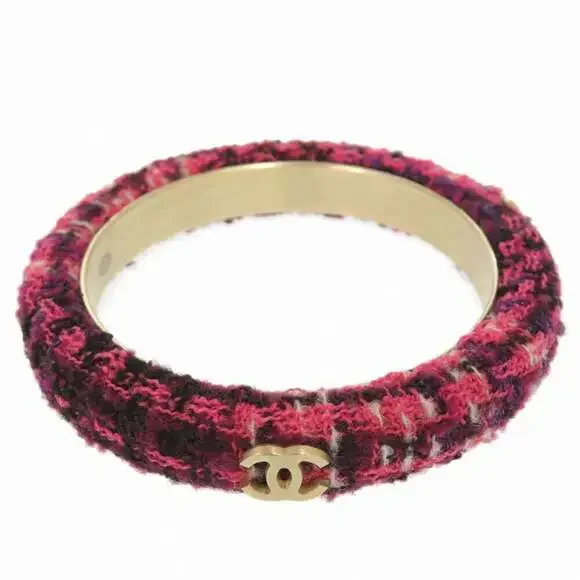CHANEL Pink Logo Bracelet