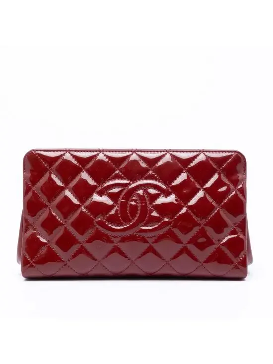 Chanel Cc Quilted Patent Timeless #296973C12B