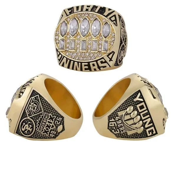 San‎ Francisco 49ers Championship Ring Fan Edition Super Bowl 94 - 95 Gold
