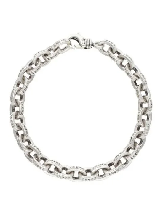 Chrome Hearts Large Paper Chn Chain Silver Bracelet