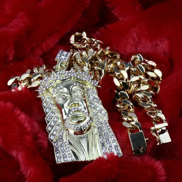 14k Gold Stamped Jesus 24