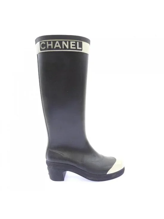 Chanel Long Boots Black