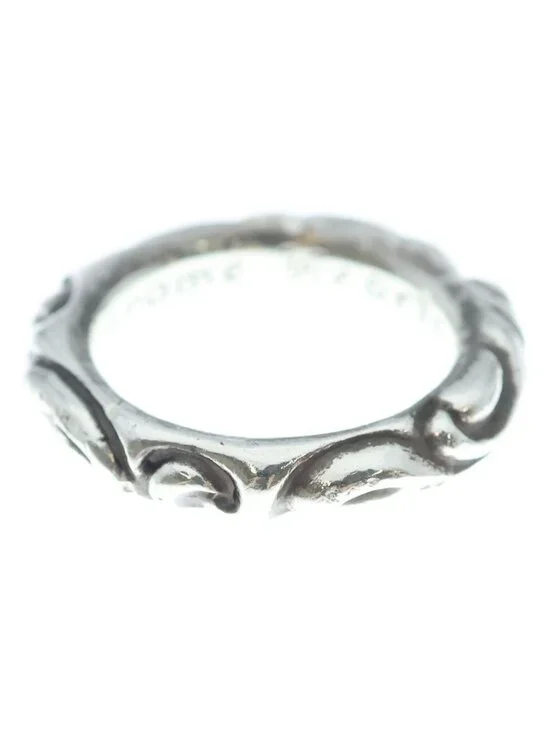 Chrome Hearts Scrl Band Scroll Ring Silver