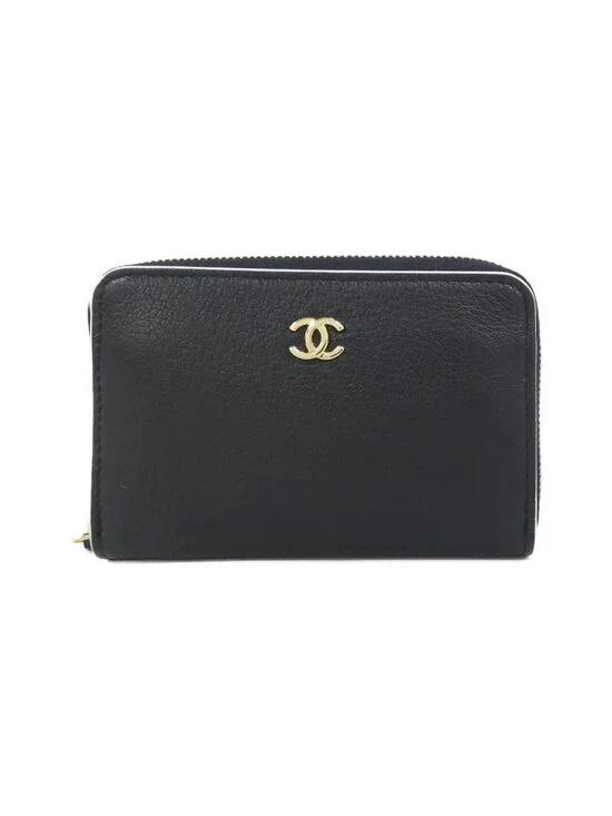Chanel Coin Case Coin Purse Black