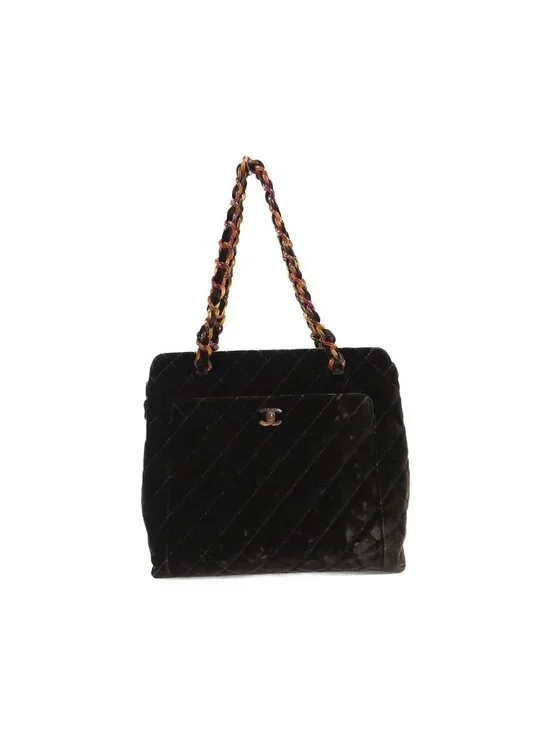 Chanel Vintage Bag Handbag Brown