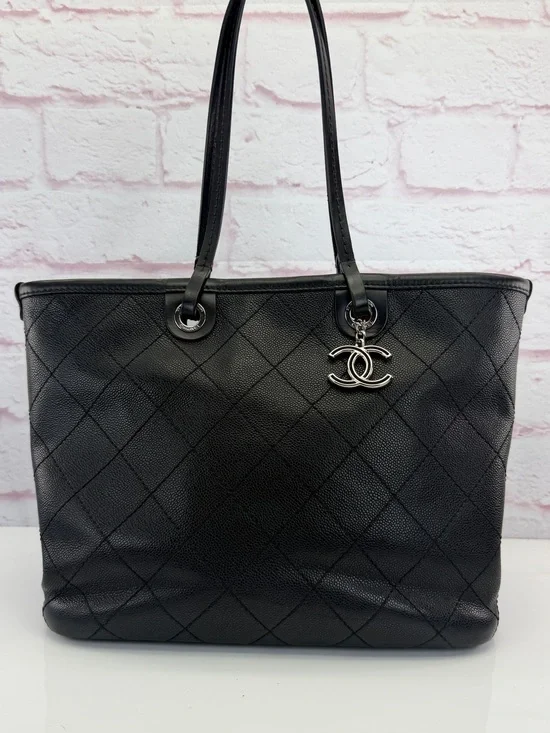 Chanel Caviar Quilted Shopping Fever Tote
