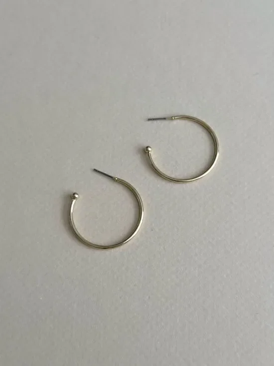 Gold Hoop Earrings M1875