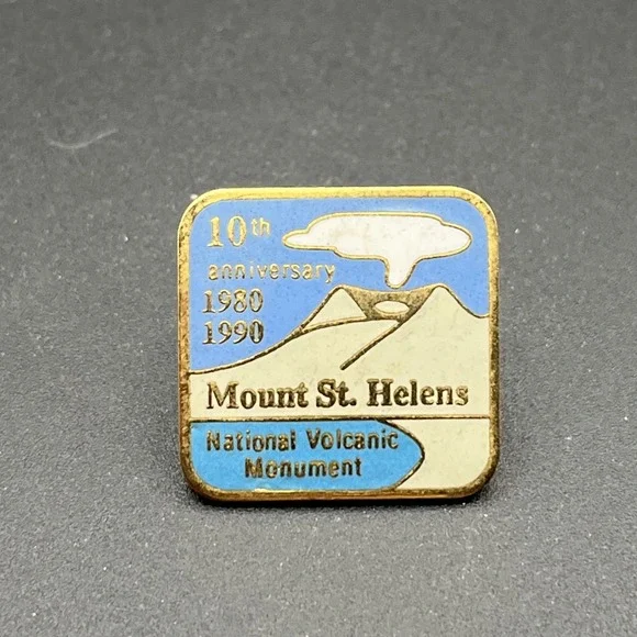 Mount St. Helens National Volcanic Monument 10th Anniversary‎ Lapel Hat Pin