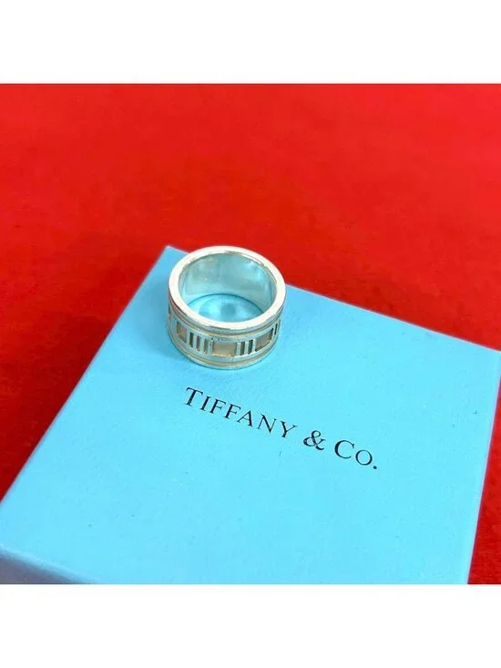 Tiffany & Co Vintage Atlas Wide Ring 925 Sterling Silver